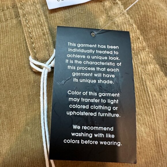 Corduroy Wide Leg Pants Celebrity Pink Tan Size 11/30 - Picture 10 of 11